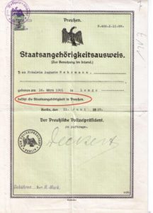 Staatsangehrigkeitsausweis Preußen Original 1929