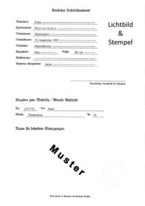 Staatsangehörigkeitsausweis MUSTER Rückseite (aktuelle Version)